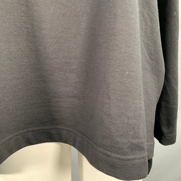 COGTHEBIGSMOKE One Size Black Cotton Oversized Crew Neck Sweatshirt Casual Top - Picture 5 of 8